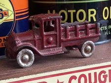 1920 AC Williams Cast Iron Toy Truck StakeBed Original Antique Old Hubley Arcade