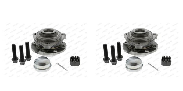 Moog 2X Radnabe Radlagersatz Vorne FüR Opel Zafira A Astra G CC Vauxhall F75-image