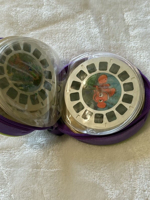 Fisher Price View Master Lot Vintage Storage Case with Slides Fora Nemo More