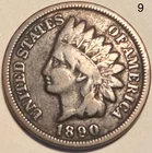 1890 Indian Head Penny Cent