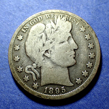 1895-O Barber Half Dollar VG  Better date
