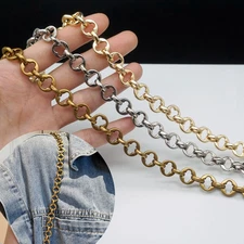 Four-leaf Flower Purse Chain Strap Monogram Bag Shoulder Underarm Crossbody 11mm