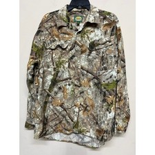 Cabela's Realtree Camo Button Down Shirt Men's L Long Sleeve Hunting