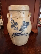 Rowe Pottery Works stoneware crock