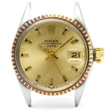 ROLEX Oyster Perpetual Date 6517 18K Gold Steel Ladies Watch Vinta... BF586521