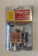 New In Package MONSTER Standard Precision Cable TV Splitter Plus Bonus Splitter