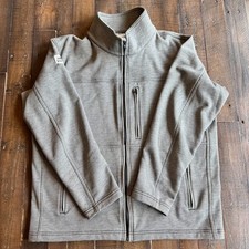 Lakeland FR Performance Workwear Jacket Men's L Gray Full Zip Mock Neck Pockets