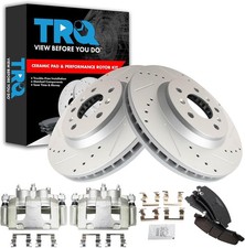 Ceramic Performance Brake Pad & Rotor Kit - 5-Lug Disk Brake Upgrade, Low Dust