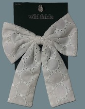 Wild Fable White Eyelet Bow Hair Clip