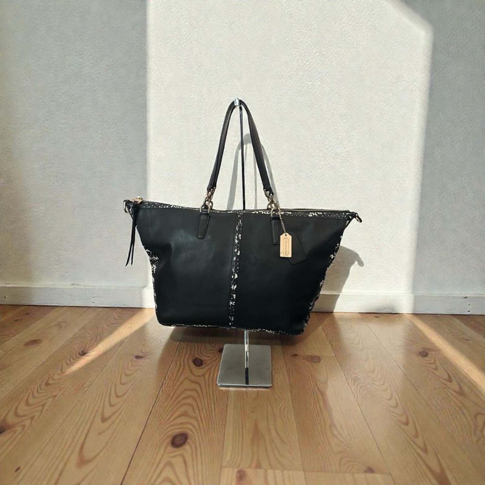 Coach Bleecker Two Tone Python Embossed Leather C… - image 2