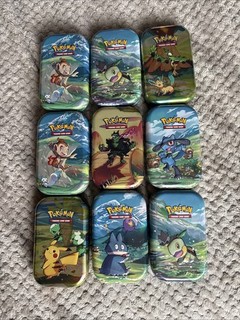 Pokemon Empty Tins X 9 Lot 3