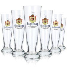 6x F&uuml;rstenberg Bier Glas 0,25l Pokal F&uuml;rstliche Privatbrauerei Rastal (6er Set)