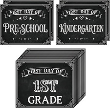 First Last Day of School Sign 16 Pack Back to School Photo Props