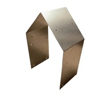 Knee Rail Straps 100mm - Galvanised Strapping 3 ways bent