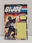 Vintage 1982 G.I. Joe SNAKE EYES v1 Full UNCUT Peach File Card Back ARAH RARE