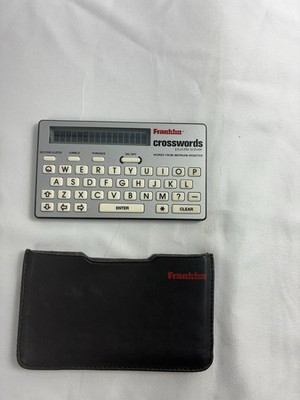 Franklin Crosswords Puzzle Solver CW-40 With Case Tested Working New Battery