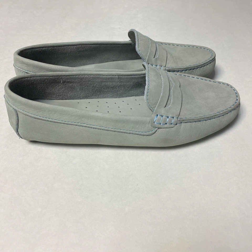 Мокасины Massimo Matteo Penny Keeper, женские туфли размер 11 M, детские синие замшевые - Изображение 3 из 4