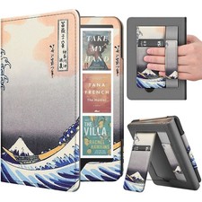 Stand Case for Kindle Paperwhite 12th / Kindle Colorsoft 2024, Great Wave