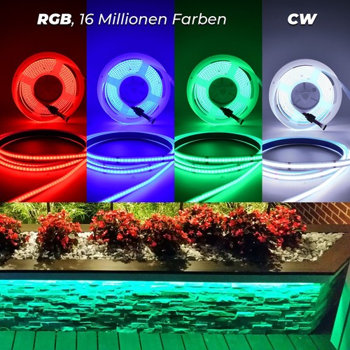 WIFI RGB/RGBW/RGB IC COB LED Strip Lights High Density Flexible Cabinet Kitchen - Picture 43 of 54