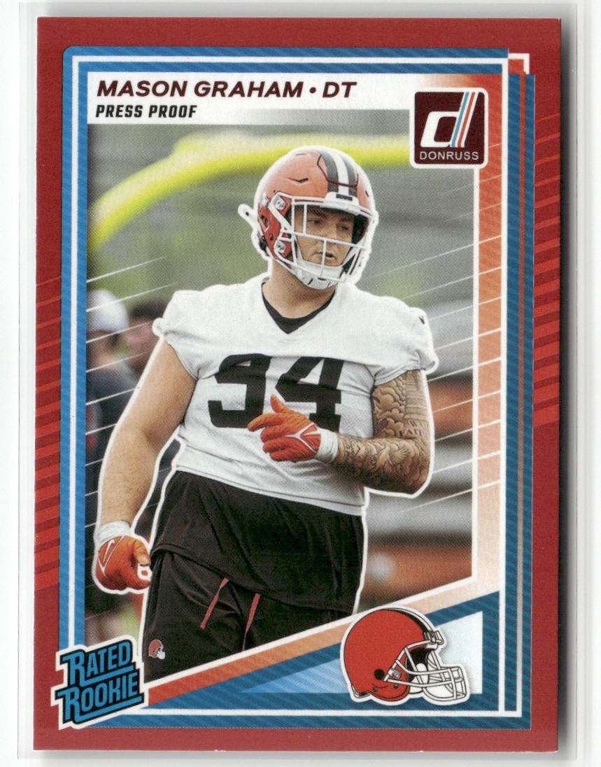 2025 Donruss Mason Graham Rated Rookie Red Press Proof #340