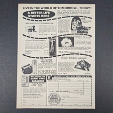 1974 Edmund Scientific Vintage Print Ad Solar War Surplus Windmill Photography