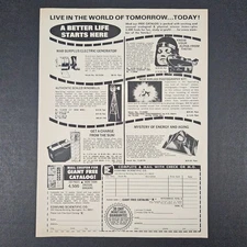 1974 Edmund Scientific Vintage Print Ad Solar War Surplus Windmill Photography