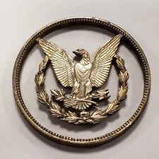 Cut-Out Coin - Morgan Silver Dollar - Eagle and Wreath - SKU-Q2152