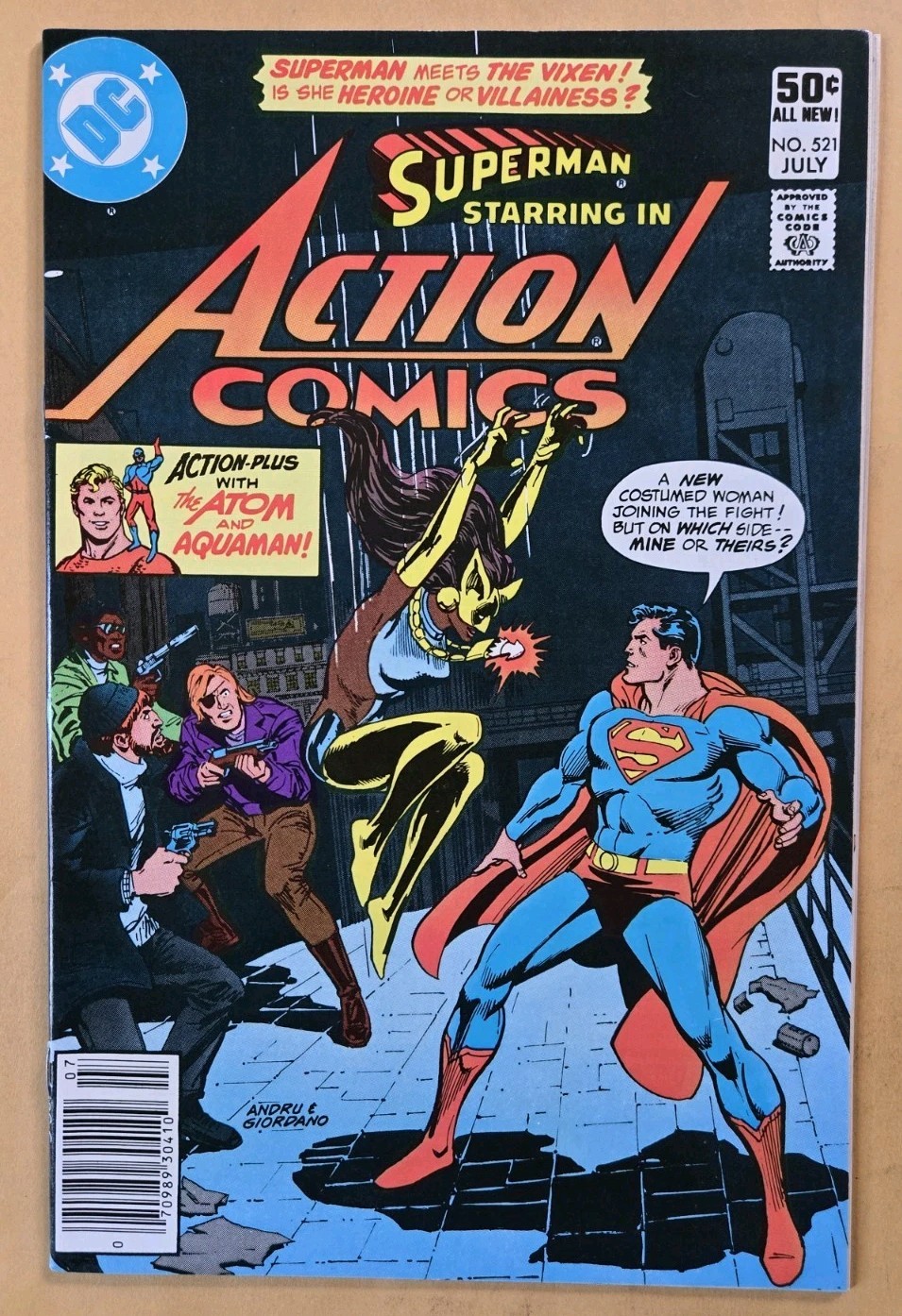 Action Comics #521 VF+ (8.5) 1st Appearance Of The Vixen! DC Comics 7/81