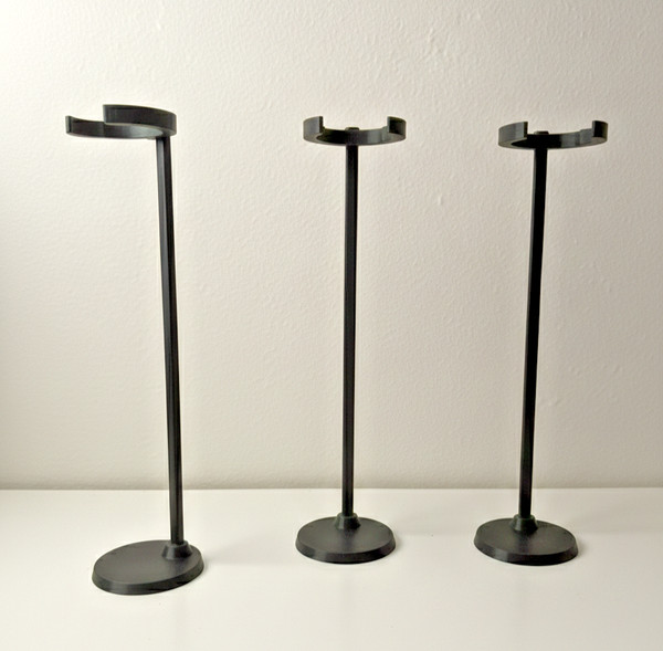 3x Premium Display Stands for Barbie Dolls - Black Minimalist Holders