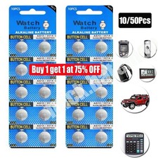 50 x LR44 Batteries AG13 357 A76 RW82 L1154 SR44 Coin Cell Button Alkaline