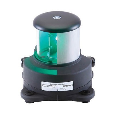 Vimar DH60010000, DHR60 Starboard Green LED, Base-Mount, Black, 24V (4.2W), 2NM
