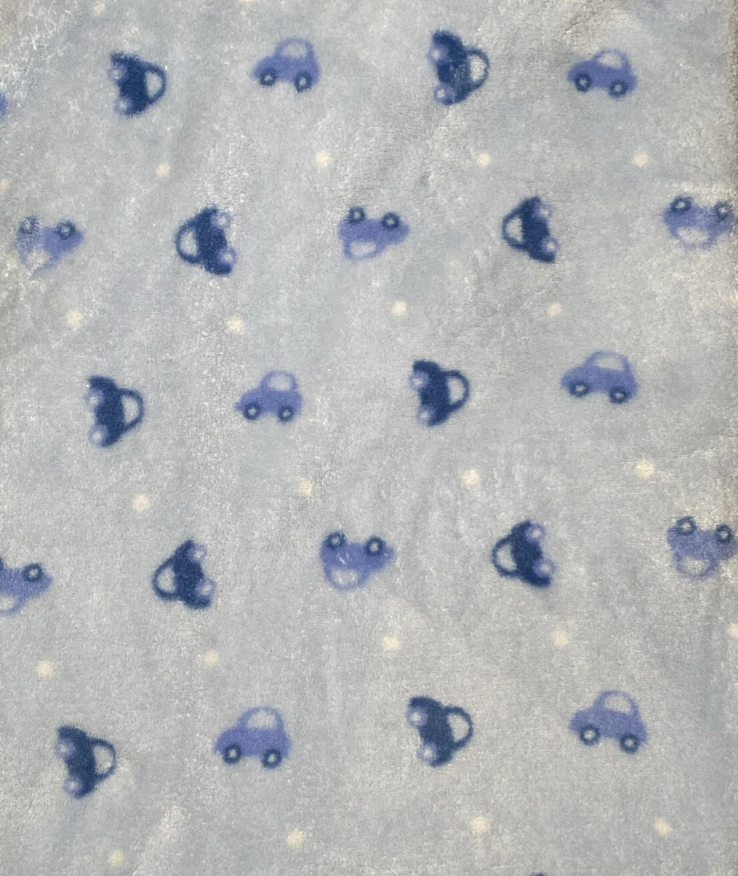 Northpoint 蓝色婴儿毯汽车白色圆点圆形双面羊毛 Lovey — 第 4/4 张图片