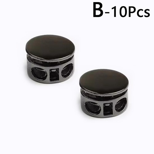 10pcs Metal Cord Lock Toggle Stoppers Clip Clamp Drawstring Buckle Spring Loaded - Picture 12 of 14