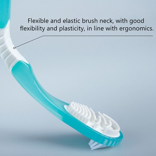 Double Sided Tongue Coating Cleaner Antibacterial Tongue Scraper Adult Scraper - Picture 4 of 14