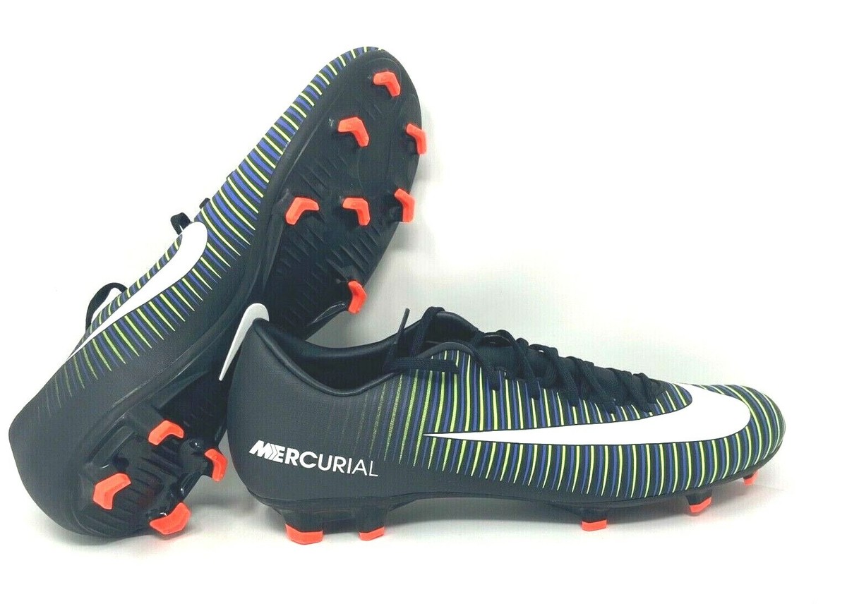 Nike Mercurial Soccer Cleats Black White 831964-013 Mens