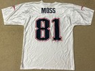 Nfl Apparel Randy Moss #81 New England Patriots Jersey Men's L White Football