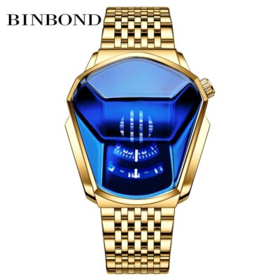 2021 NEW Top Brand Luxury Military Fashion Sport Watch Men Gold