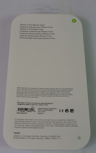 Originale Apple IPHONE 11 Pro Custodia Silicone/Cover - Mezzanotte Blu - Nuovo - Foto 4 di 10