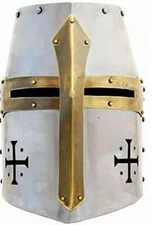 authentic crusader helmet medieval knight helmet crusader helmet replica