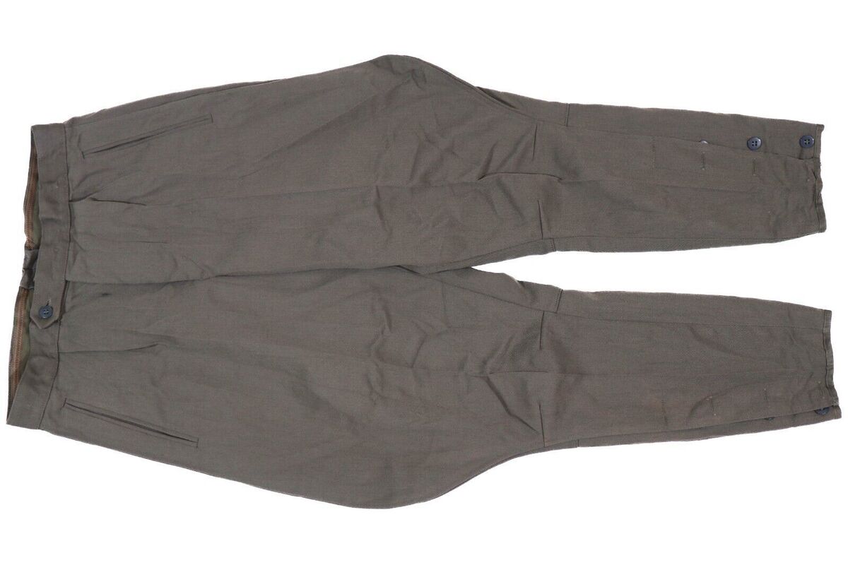 Authentic East German Grey Officer Trousers Pants Breeches Authentic East German Grey Officer Trousers Pants Breeches