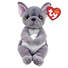 TY Beanie Babies Wilfred Gray Plush Toy 6 Inch with Mint Tags and Poem