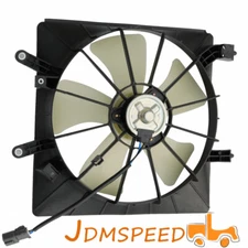 AC Condenser & Radiator Cooling Fan Assembly For 01-05 Honda Civic 1.7L