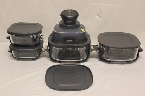 Ninja Crispi 4-in-1 Portable Glass Air Fryer Cooking System 4QT & 6 Cup Glass G2