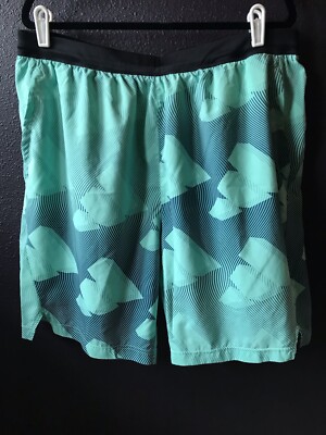 Adidas Climalite Teal Pattern Shorts Size XXL Lightweight Workout  Pockets