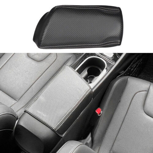 For Hyundai Elantra 2021-2023 Carbon Fiber PU Console Armrest Cover Cushion Mat