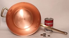 LARGE RUFFONI vtg copper palenta pot italian pan sauce saute stock baking cook