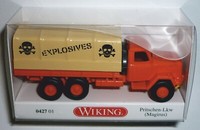 Wiking 042701 Magirus Eckhauber 3-Achs Pritsche-/Planen-Lkw Leuchtrot 1:87 H0