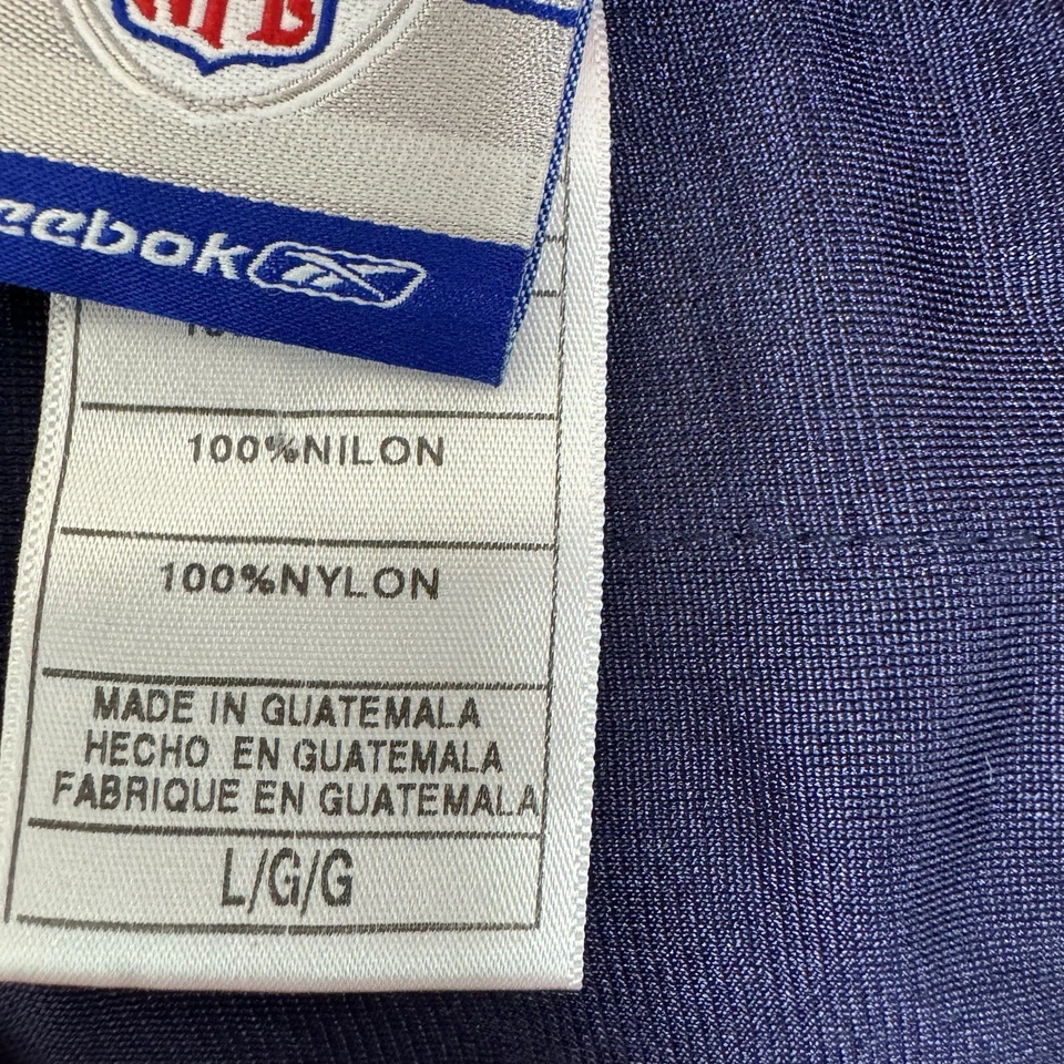 Camiseta de fútbol americano de la NFL Denver Broncos grande azul Dumervil #92 para hombre Foto 3 de 4