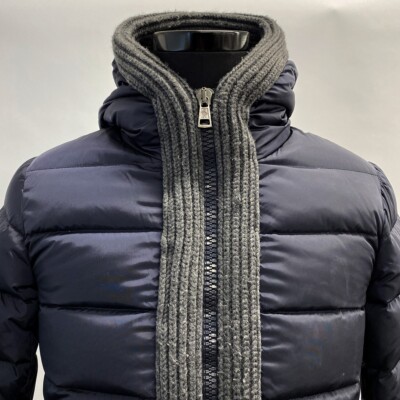 Moncler Down Jacket 0 CANUT Navy Nylon Down Feather Used Men s | eBay