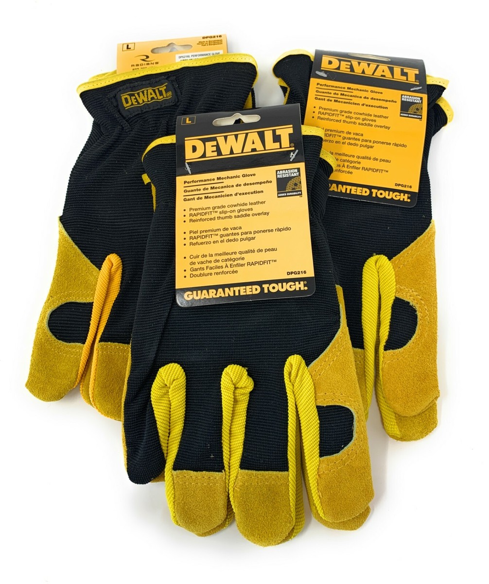 Pack DEWALT DPG216 Leather Performance Hybrid Glove UK